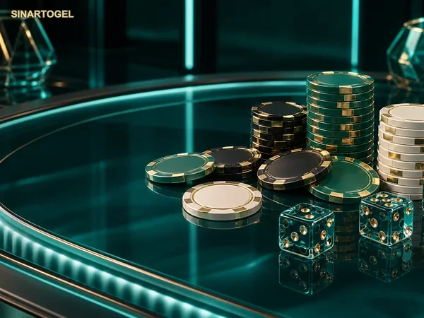 Ilustrasi dashboard wallet sinartogel dengan tampilan saldo akun